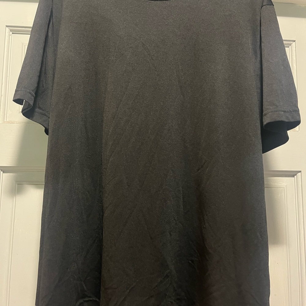 Athletic Works Dark Gray Men's Short Sleeve Tee